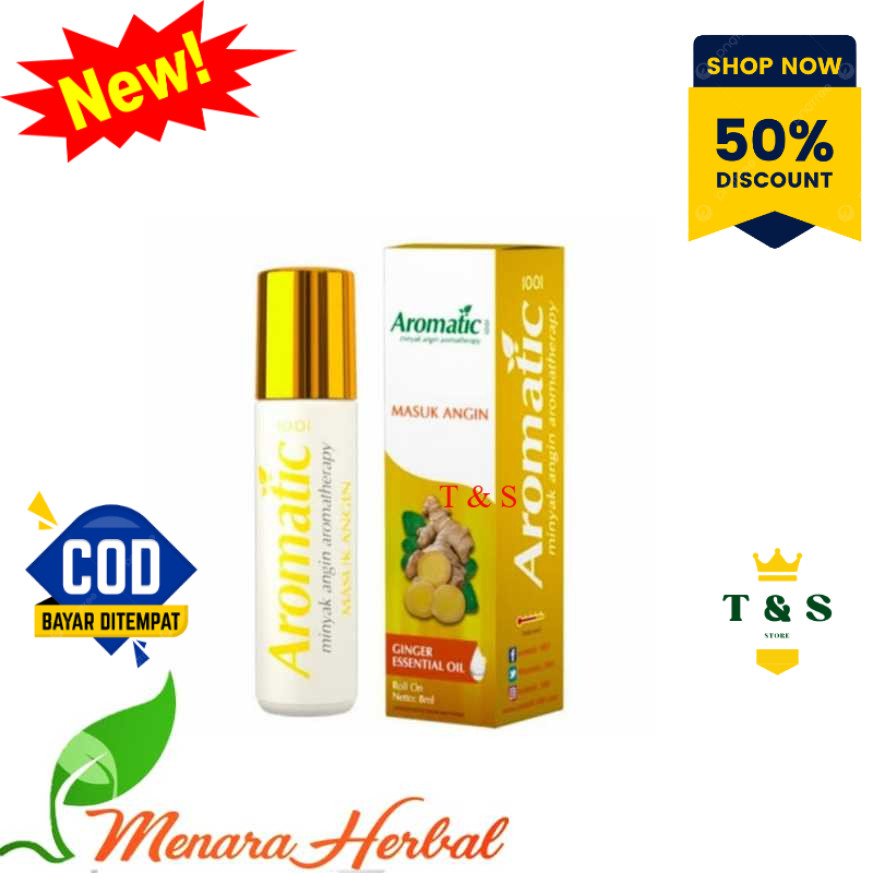 Aromatic 1001 | Minyak Angin Aromatheraphy | Roll-On 8ml ORIGINAL