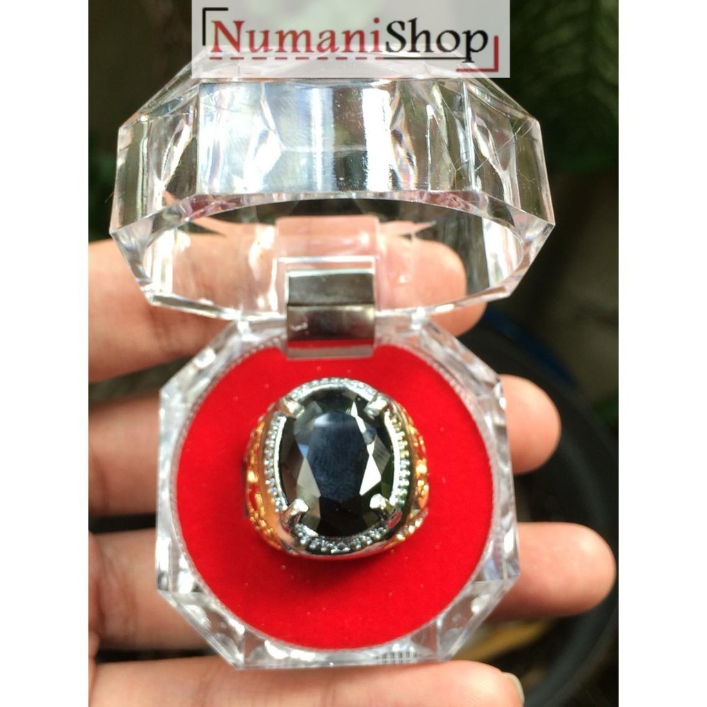 Cincin Titanium Batu Black Onyx HQ