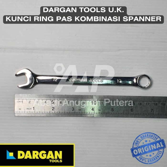 Kunci Ring Pas DARGAN 12mm Kunci Kombinasi CRV 12 mm