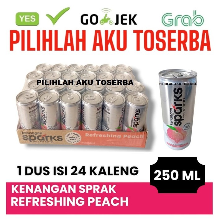 

Kenangan SPARKS PEACH Kaleng 250 ml - ( HARGA 1 DUS )
