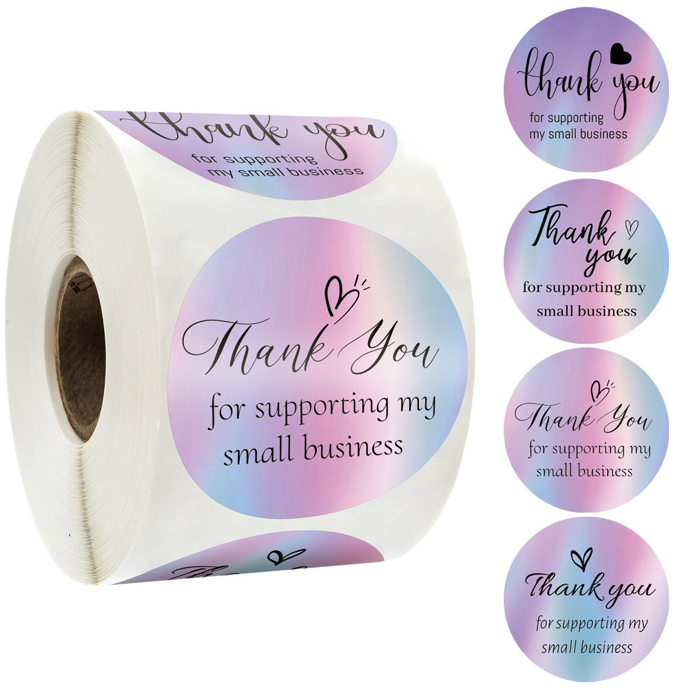 

50pcs Thank You For Supporting My Small Business Card Thanks Greeting Card Appreciation Cardstock For Sellers Gift