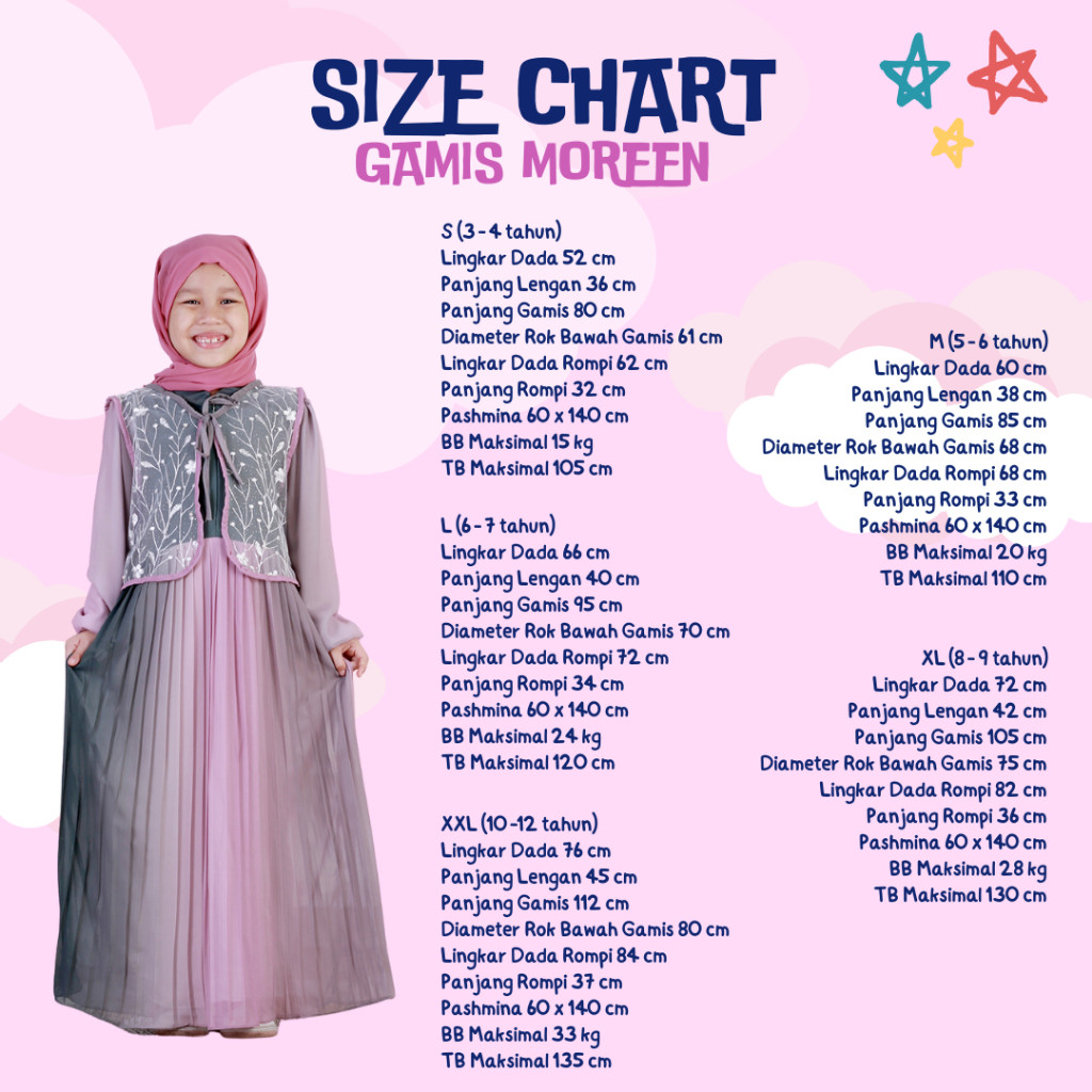 al12jt Dungdungkids Gamis Anak Moreen Ceruty Babydoll Plisket Rompi Tile Bordir Free Pashmina 3 - 12