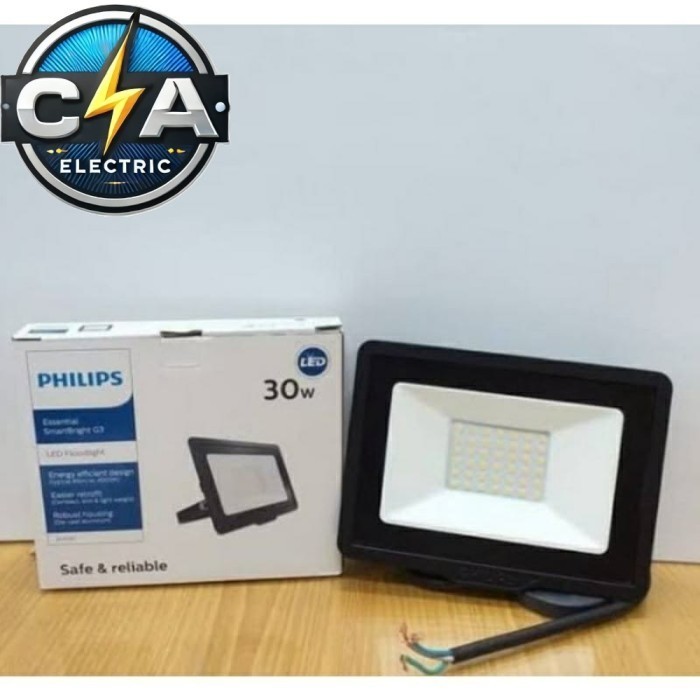 Lampu sorot Philips BVP150 LED30/NW PSU 30W SWB G3 GM seri Essential SmartBright G5 LED Floodlight