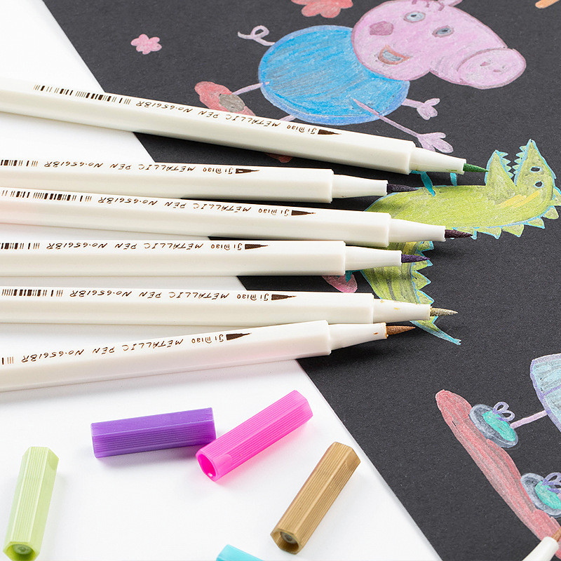 

Metalic Marker PenColouring STA per color warna soft tip Untuk Menggambar/Menulis Alat Tulis Kantor Sekolah— Hibio Present