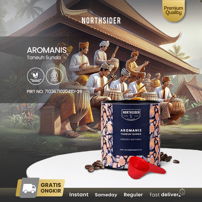 

[PROMO] Northsider Kopi arabika Aromanis Natural coffee - 100g, Biji Kopi