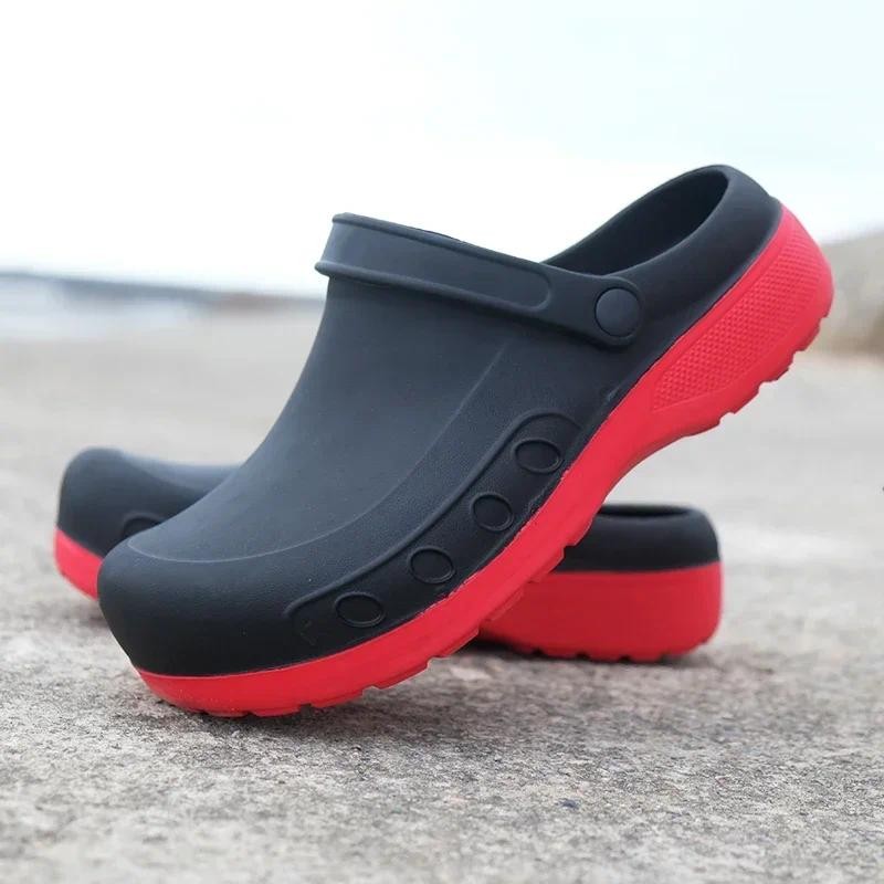 Men  ef Clogs Men Kit en Shoes EVA Injection Shoes Anti-slip Outsole Comfortable Garden Clogs Waterp
