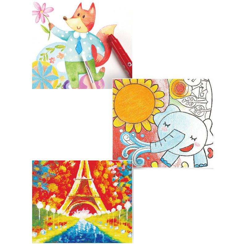 

[Gudang Lokal]Crayon Grasp Mata Sedang 12/24/36/48 Warna Krayon Lembut Water Soluble Crayon