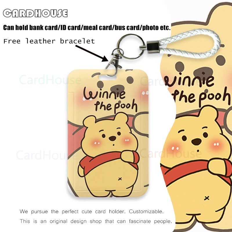 

( CardHouse ) Terbaru Unik ID CARD HOLDER Kartun Winnie the Pooh ID CARD Aesthetic LT122 Tempat Photocard Photo Card tupai Kartun Aesthetic