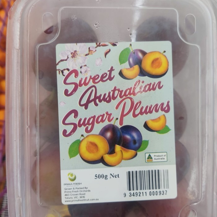 

Plum Sugar Sweet Australia 500 grm / Pack