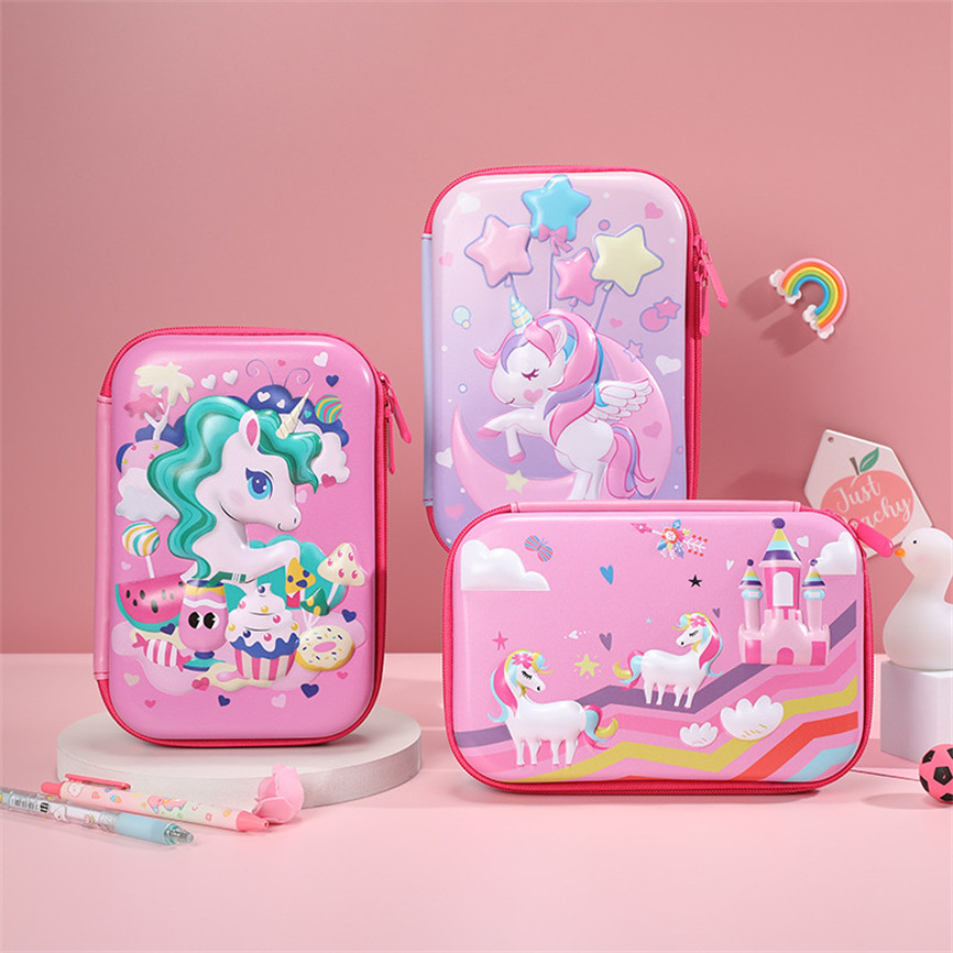 

Pencil Case Eva Kawaii Unicorn Estuche Cases 3D Pencilbox Cute School Supplies Trousse Piornik Kalem Kutusu Korean Stationery