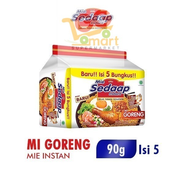 

Sedaap Mie Instan Goreng Isi 5 Bag 90 gr