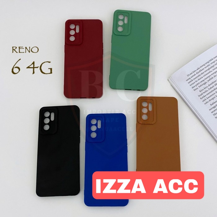 CASE OPPO RENO 6 4G - SOFTCASE PRO CAMERA OPPO RENO 6 4G RENO 6 5G SILIKON MACARON TPU