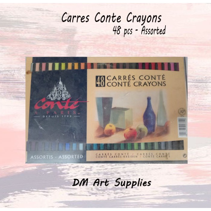 

Carres Conte Crayons 48 Pcs - Pastels