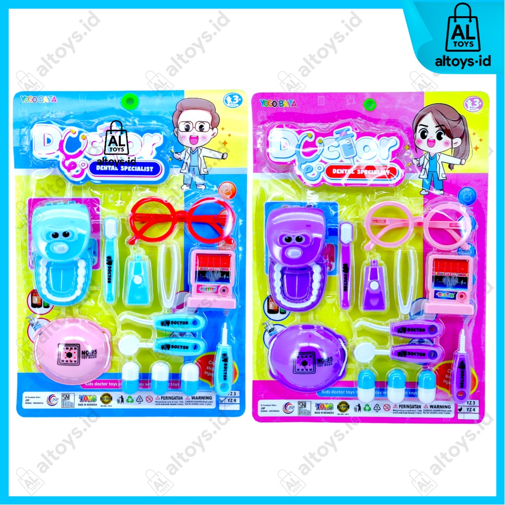 MAINAN DOKTER SPESIALIS GIGI PERALATAN MEDIS DOKTER SUSTER YZ4 MAINAN ANAK EDUKASI MENGENAL PERALATA