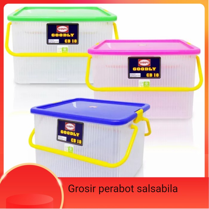 Bok kontainer plastik shinpo goodly 18,storage bok multifungsi