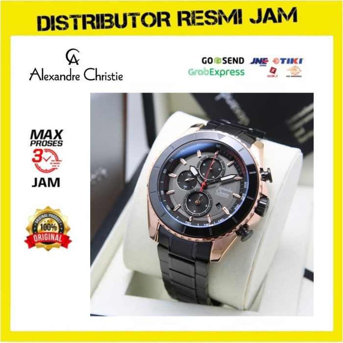 Alexandre Christie AC 6503 / AC6503 Pria Rosegold Black Original