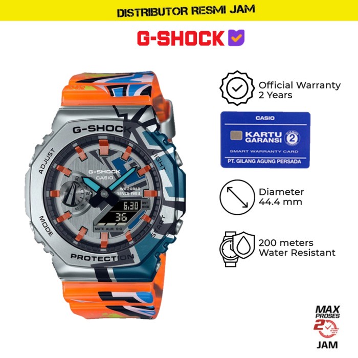 GShock GM-2100SS-1ADR GM-2100 GM2100SS GM2100 Garansi Resmi 2 Tahun