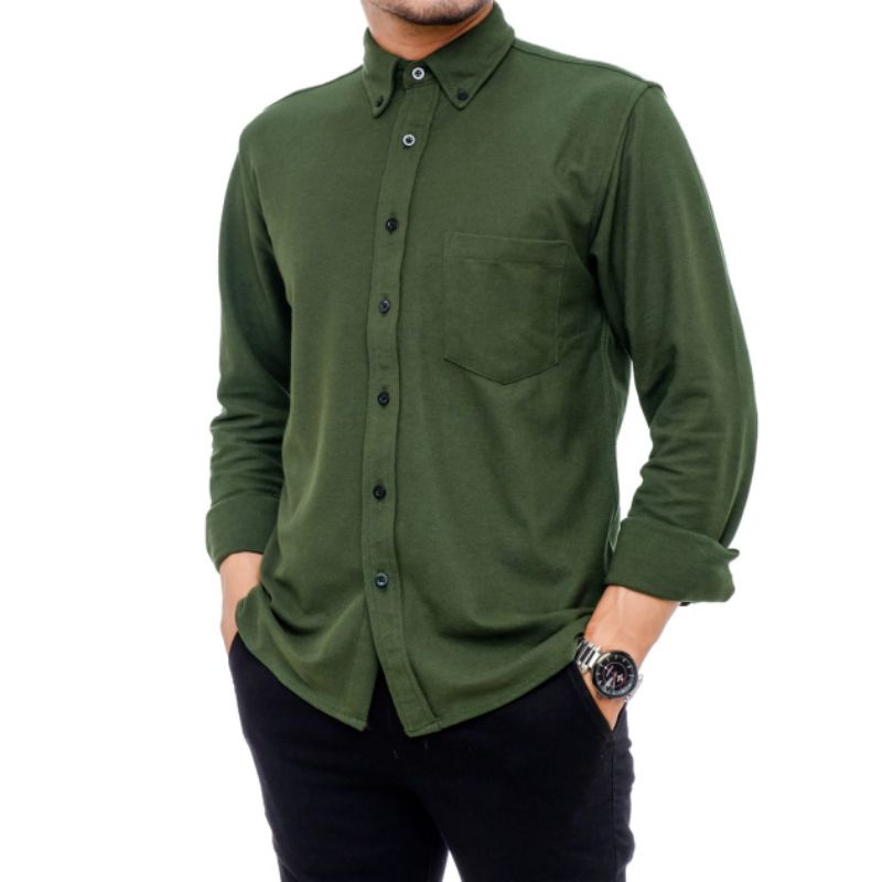 BAJU BATIK PRIA KEREN MODEL BARU /(Bisa COD) Kemeja Pria Lengan Panjang Tebal 24s | Original Cotton 