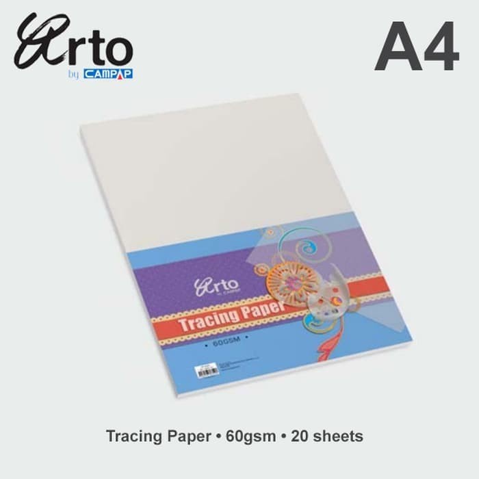 

[Terbaru] Arto A4 Tracing Paper / Kertas Kalkir - 60 GSM - 20 Sheets
