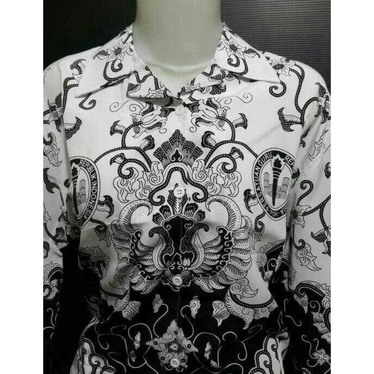 ✨LARIS✨-Batik PGRI wanita Size XXL.XXXL.XXXXL. - XXL