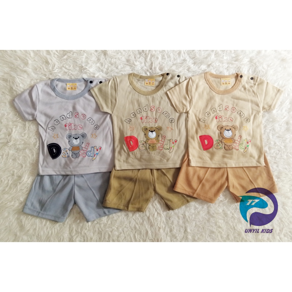 Setelan Anak Laki-laki Motif LION / Setelan Amena Usia 6-18 bulan