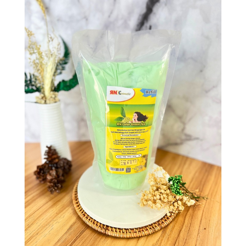 BPOM RI / LULUR MANDI BODY SCRUB / LULUR BADAN MERK RN 1KG BPOM POUCH / RN LULUR (BODY SCRUB) 1 KG/L