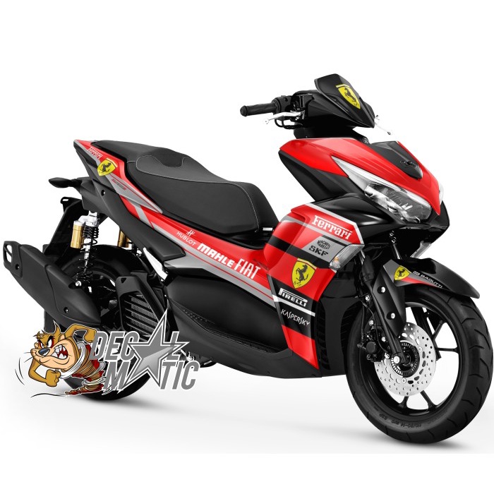 Decal Sticker Variasi Fullbody Old - New Aerox 155 Ferrari