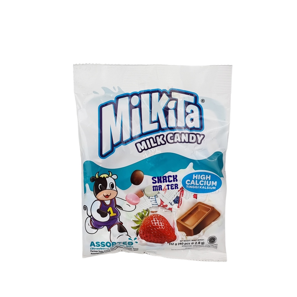 

Milkita Assorted Milk Candy - Netto 112 gr (Isi 40 bks x 2.3 gr)