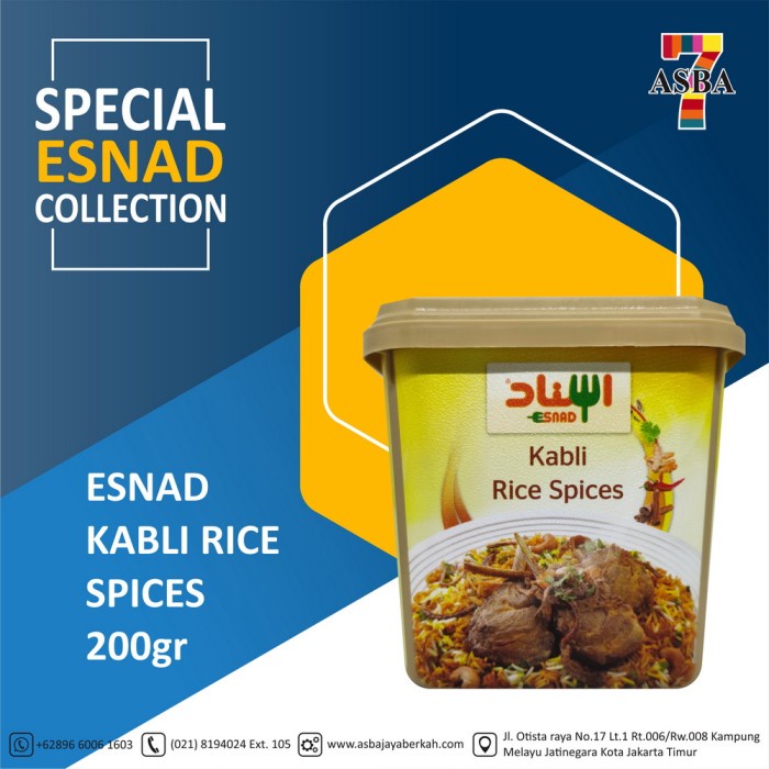 

Promo COD Esnad Kabli Rice Spices/Bumbu Nasi Kebuli 200gr