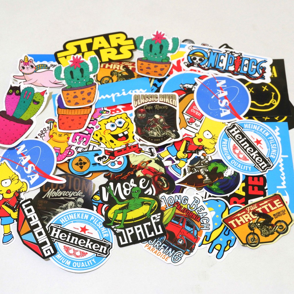 

30 PCS STIKER STICKER PACK RANDOM SERIES- STICKER TUMBLR MOTOR JOURNAL