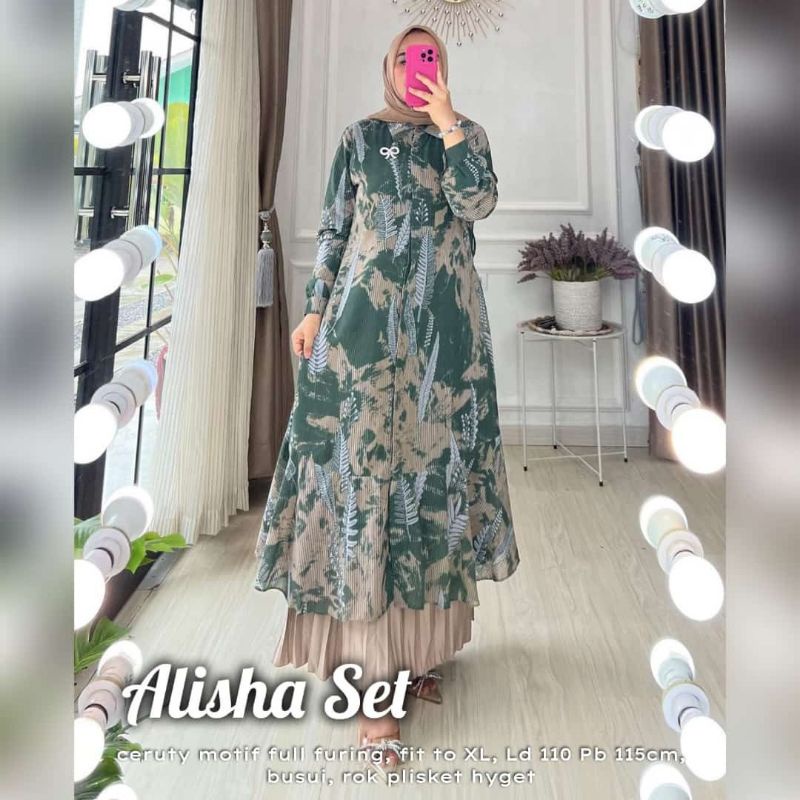 KOLEKSI BV gamis YUVIKA SET/KEJORA SET/ZAHWA SET/ALISHA SET ROK
