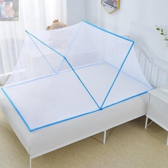 Kelambu Tidur Persegi Serbaguna Kelambu Anti Nyamuk Kelambu Lipat Kotak Tudung Portable