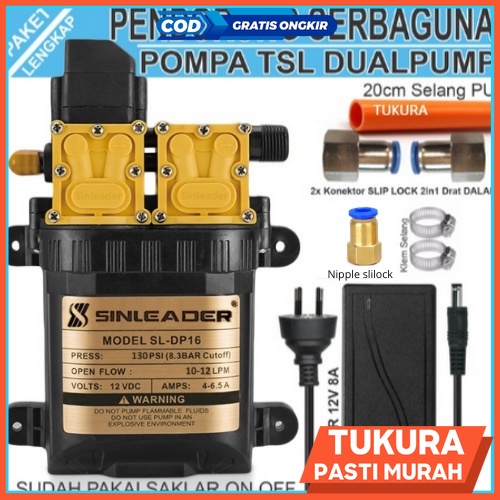Paket Lengkap Pendorong TSL/Sinleader DualPump Serbaguna Konektor SL-Drat Dalam