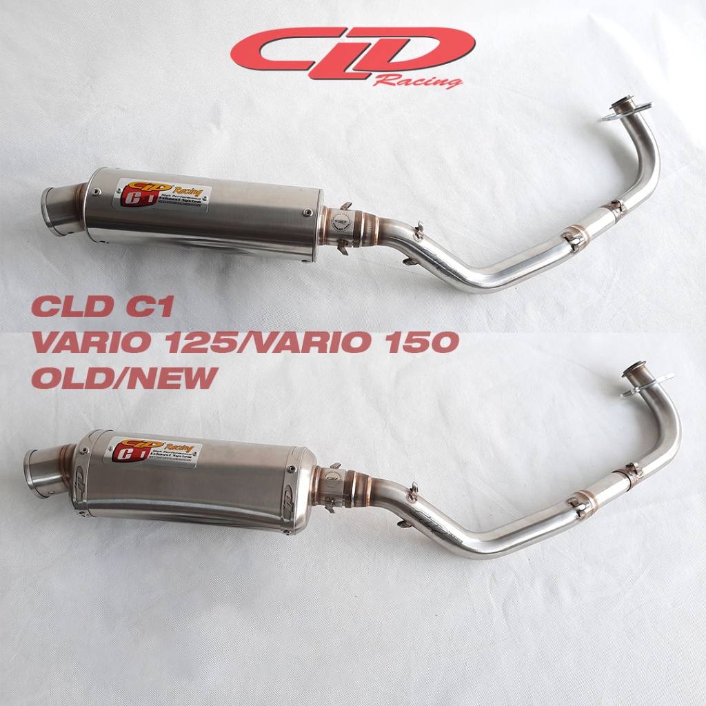 KNALPOT CLD RACING TYPE C1 BULAT & OVAL VARIO 125/VARIO 150 OLD/NEW