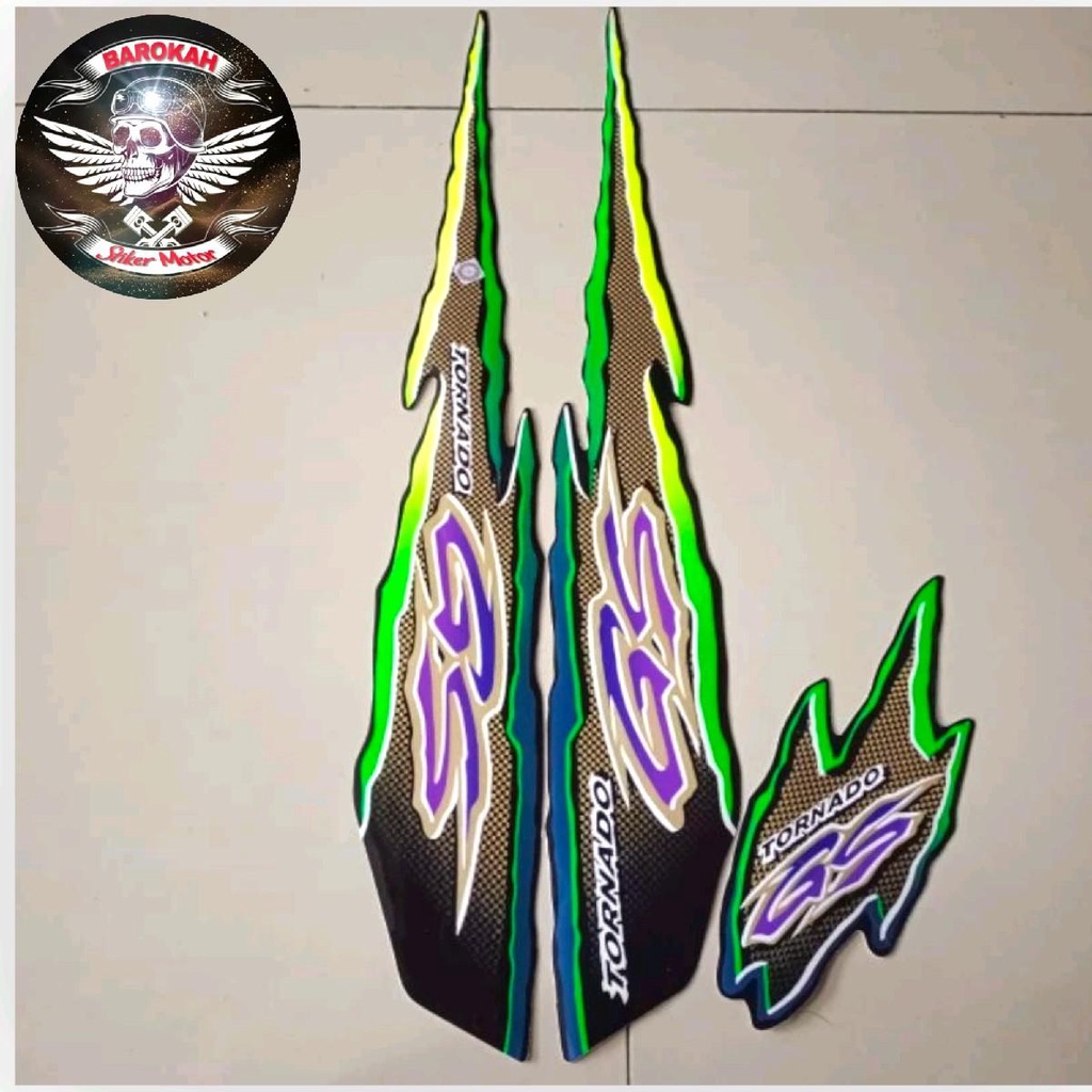 AJS Striping stiker polet motor Suzuki gs tornado 110 1997 ajs     Sticker Bisa Cod