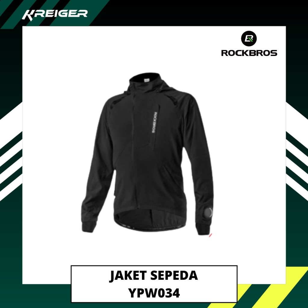 Jaket Olahraga Rockbros YPW034 Jacket Sport Sepeda Hiking Cycling Anti Air Waterproof Raincoat Sport