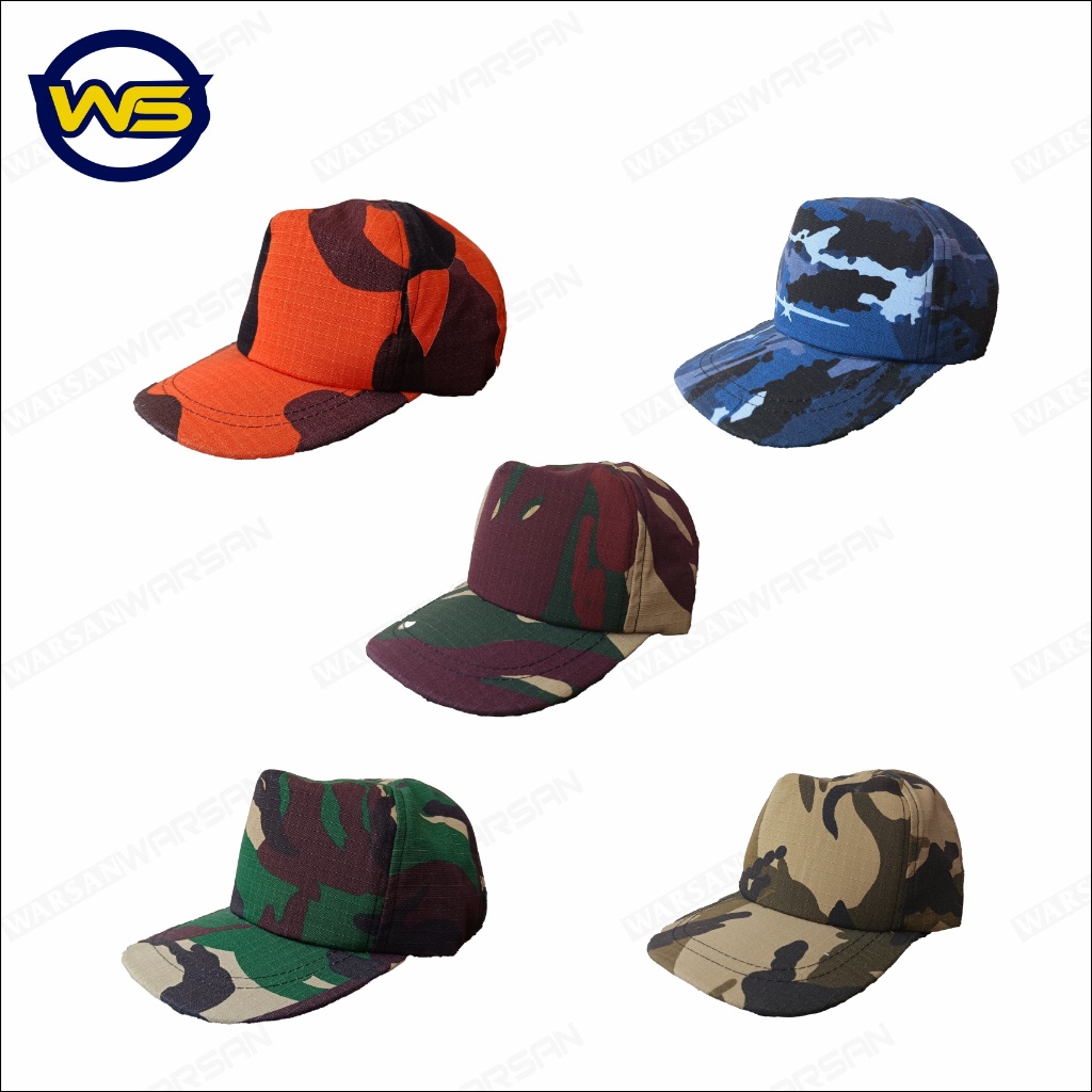 TOPI LORENG ANAK / TOPI PET LORENG ANAK / TOPI ARMY ANAK
