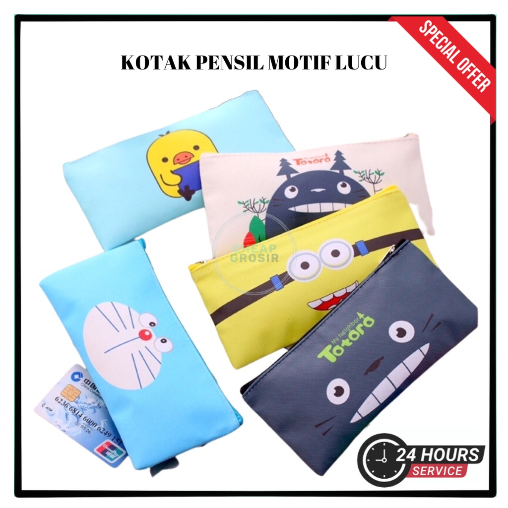 

KOTAK PENSIL MOTIF LUCU UNIK / TEMPAT PENSIL / KOTAK PULPEN / TEMPAT ALAT TULIS | COD Makassar