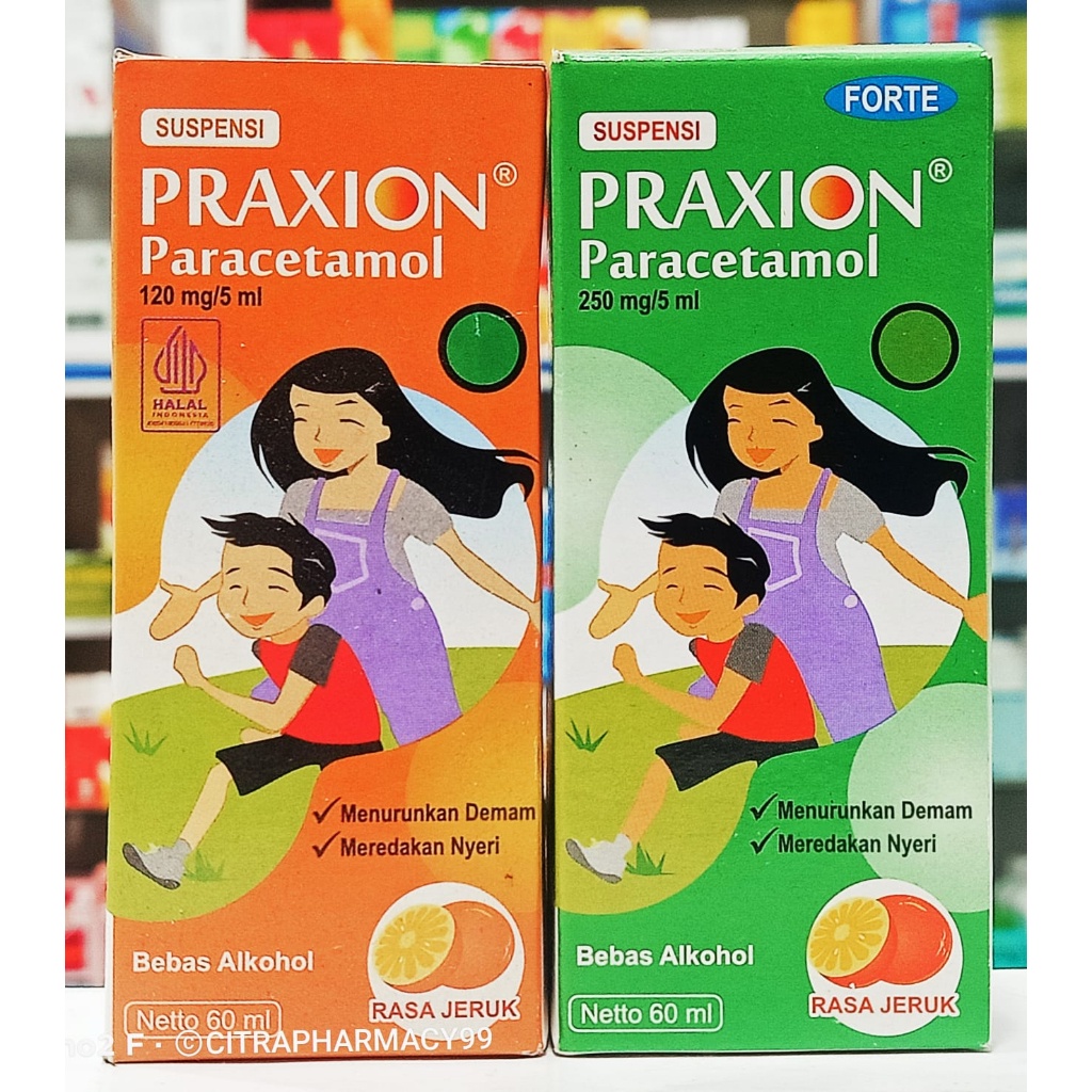 Praxion Parasetamol Sirup- Menurunkan Demam dan Meredakan Nyeri