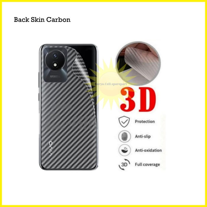 Back Skin Carbon Vivo V29 5g - Skin Carbon Vivo V29 5g V29e Y17s Y27s 2023