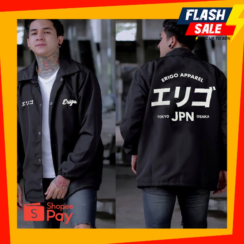 OUTFIT JKT48 | JAKET COACH ERIGO JPN OSAKA PRIA WANITA // JAKET PARASUT MODERN//JAKET WINDBREAKERS//