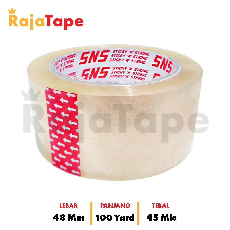 

Lakban Bening / Coklat 100 Yard x 48 Mm x 45 Mic Sticky N Strong (SNS)