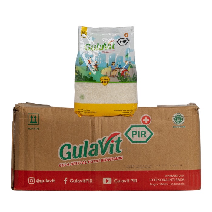

GULA KRISTAL PUTIH DARI TEBU DENGAN VITAMIN A / GULA VIT 500GR PER DUS