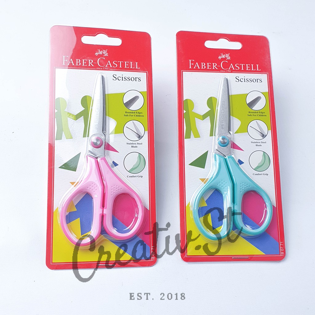 

FABER CASTELL Soft Grip Scissors Scissor Gunting 1871