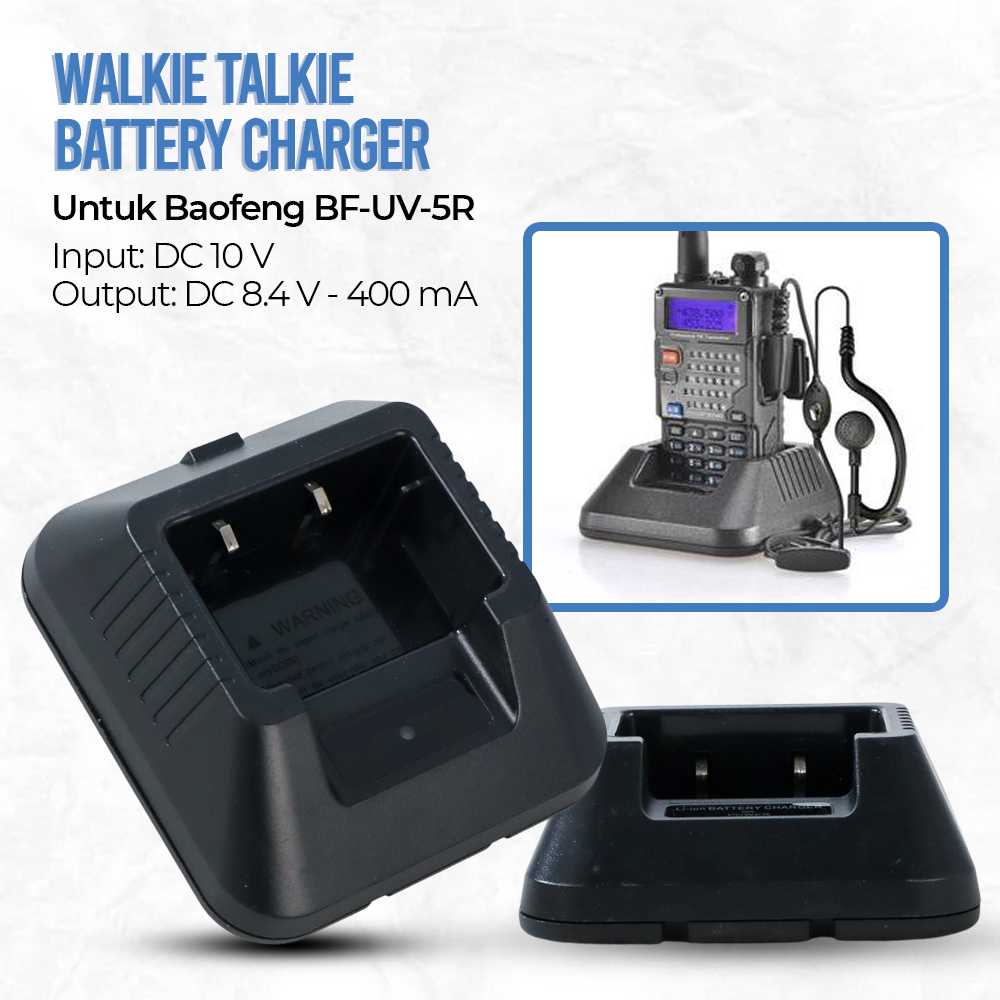 Charger WAlkie Talkie Taffware Walkie Talkie Battery Charger HT for Baofeng