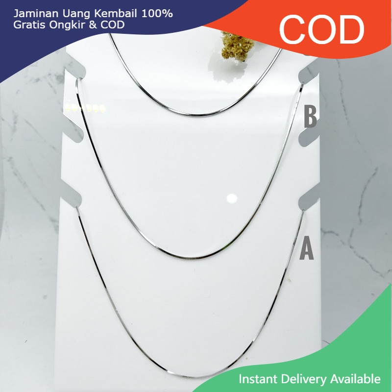 【COD】 Kalung thalia perak asli SILVER 925 lapis emas putih