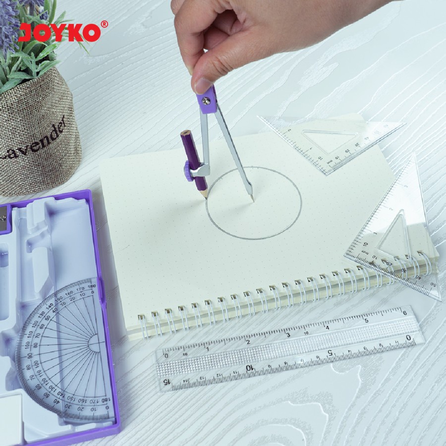 

JOYKO * SATU SET ALAT TULIS * JANGKA * PENGGARIS * PENSIL * RAUTAN
