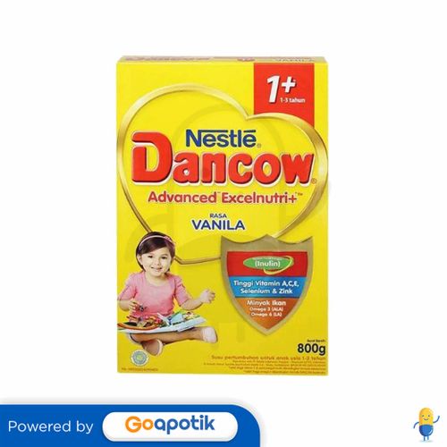 

Dancow 1+ Excelnutri+ Usia 1-3 Tahun Rasa Vanila 800 Gram Box