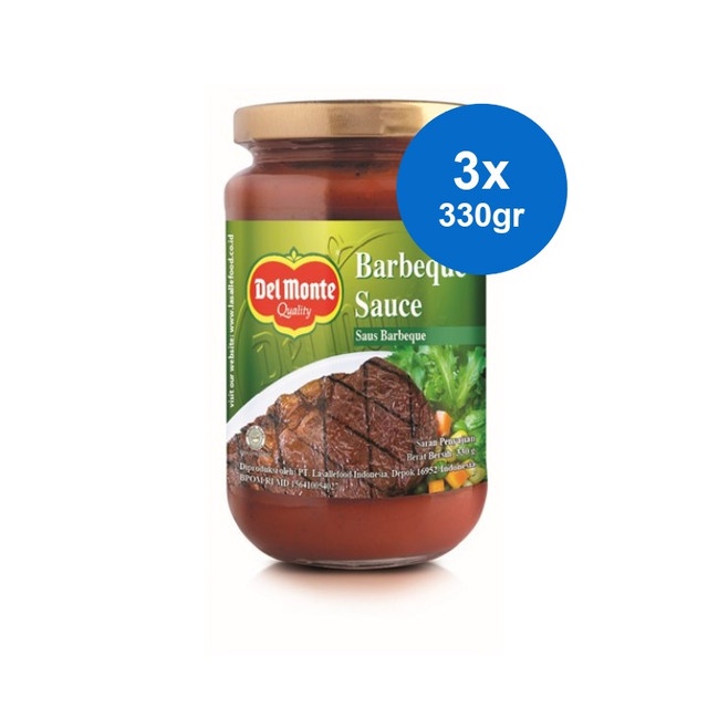 Delmonte Saus Barbeque 330 gr x 3