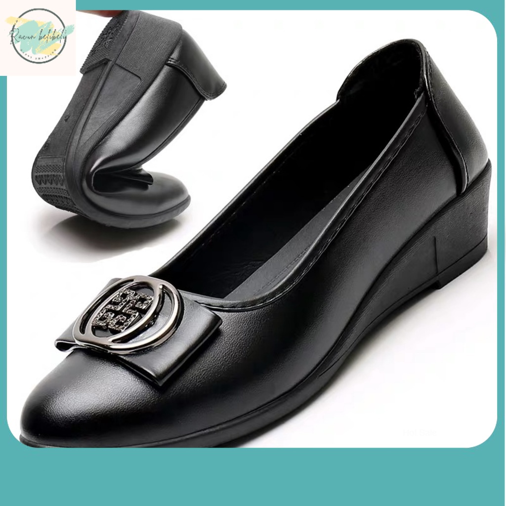 Sepatu Sandal Terbaru / Gio Saverino Sepatu Wedges Kerja Wanita Hanna